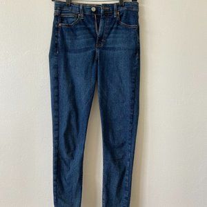 High-Waisted Denim Skinny Jeans